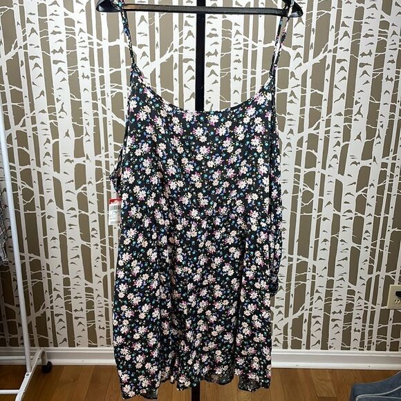 Joe Boxer boho black floral print romper with pockets 3X NWT - Picture 6 of 15